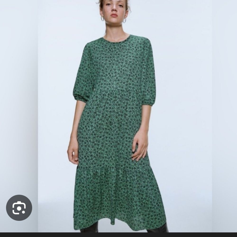 Zara Floral Midi Dress Zara Small Dress - Picture 2 of 9